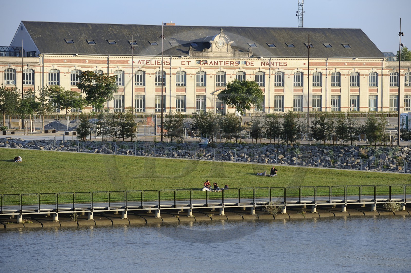 France, Loire-Atlantique (44), Nantes, l'Ile de Nantes, les hangars des anciens chantiers navals