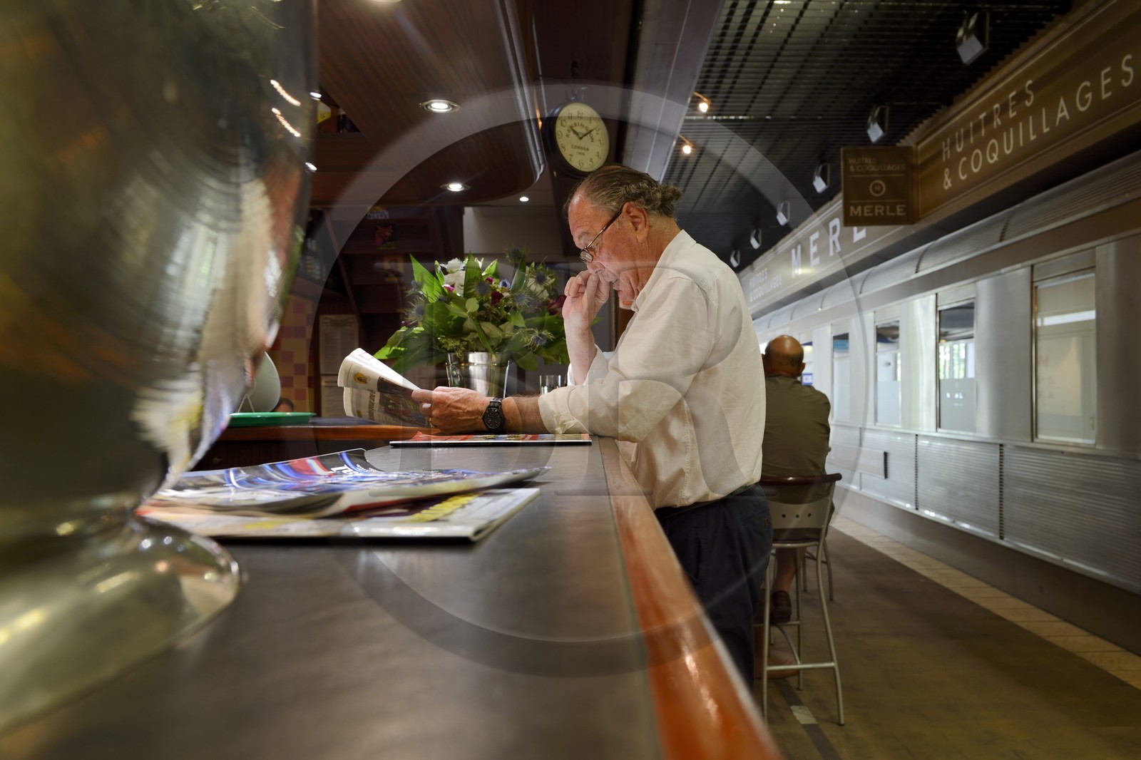 France, Rhone, Lyon, cours Lafayette, les Halles Paul Bocuse (Paul Bocuse covered market), Resto Halle Chez Yannis