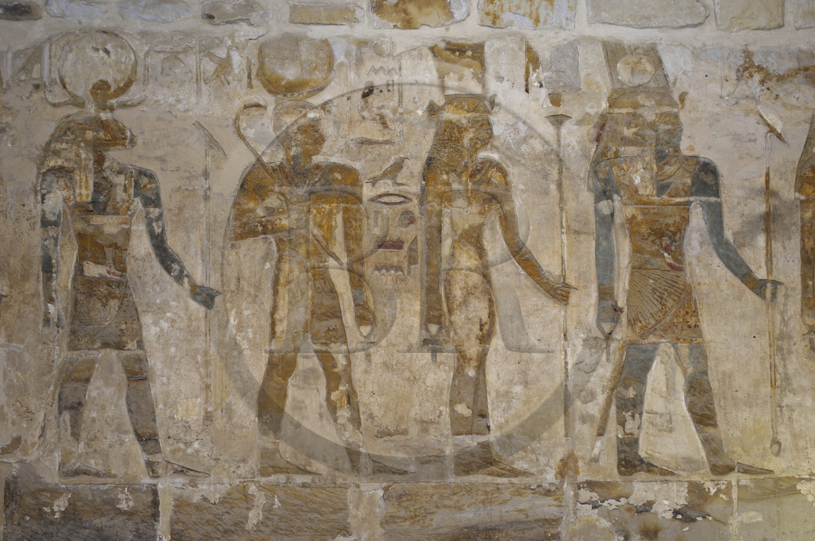 Egypte, Basse-Egypte, désert libyque, oasis de Bahariya (Bahareyya), fresques des chapelles de Ain el-Muftellah