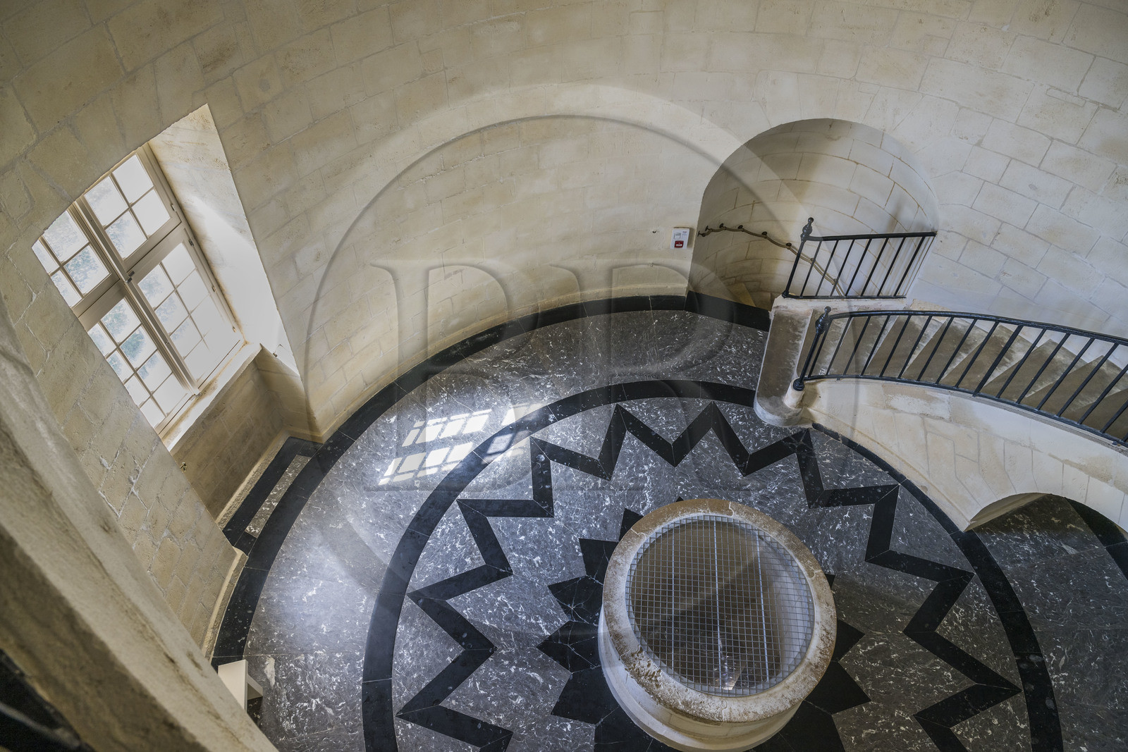 France, Gironde (33), le Verdon-sur-Mer, phare de Cordouan, classé Patrimoine Mondial de l'UNESCO, la salle des Girondins (3ème étage)