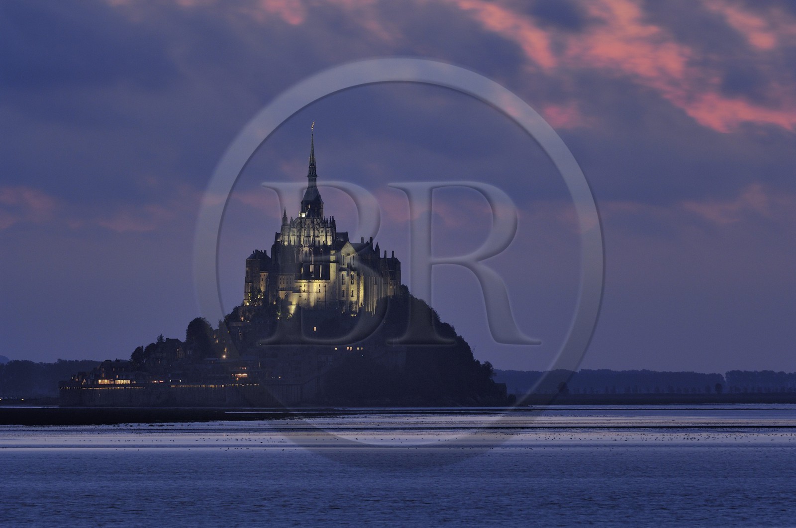 France, Manche (50), Baie du Mont-Saint-Michel, classée Patrimoine Mondial de l'UNESCO, le Mont-Saint-Michel