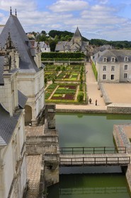 France, Indre-et-Loire (37), Vallée de la Loire classée patrimoine mondial de l'UNESCO, Villandry, le château de Villandry et ses jardins, propriété d'Henri et Angélique Carvallo