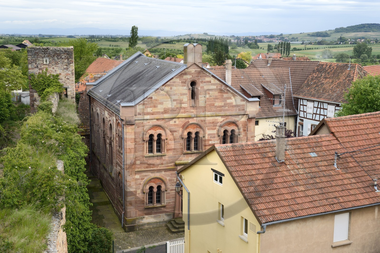 France, Bas-Rhin (67), Westhoffen, l'ancienne synagogue