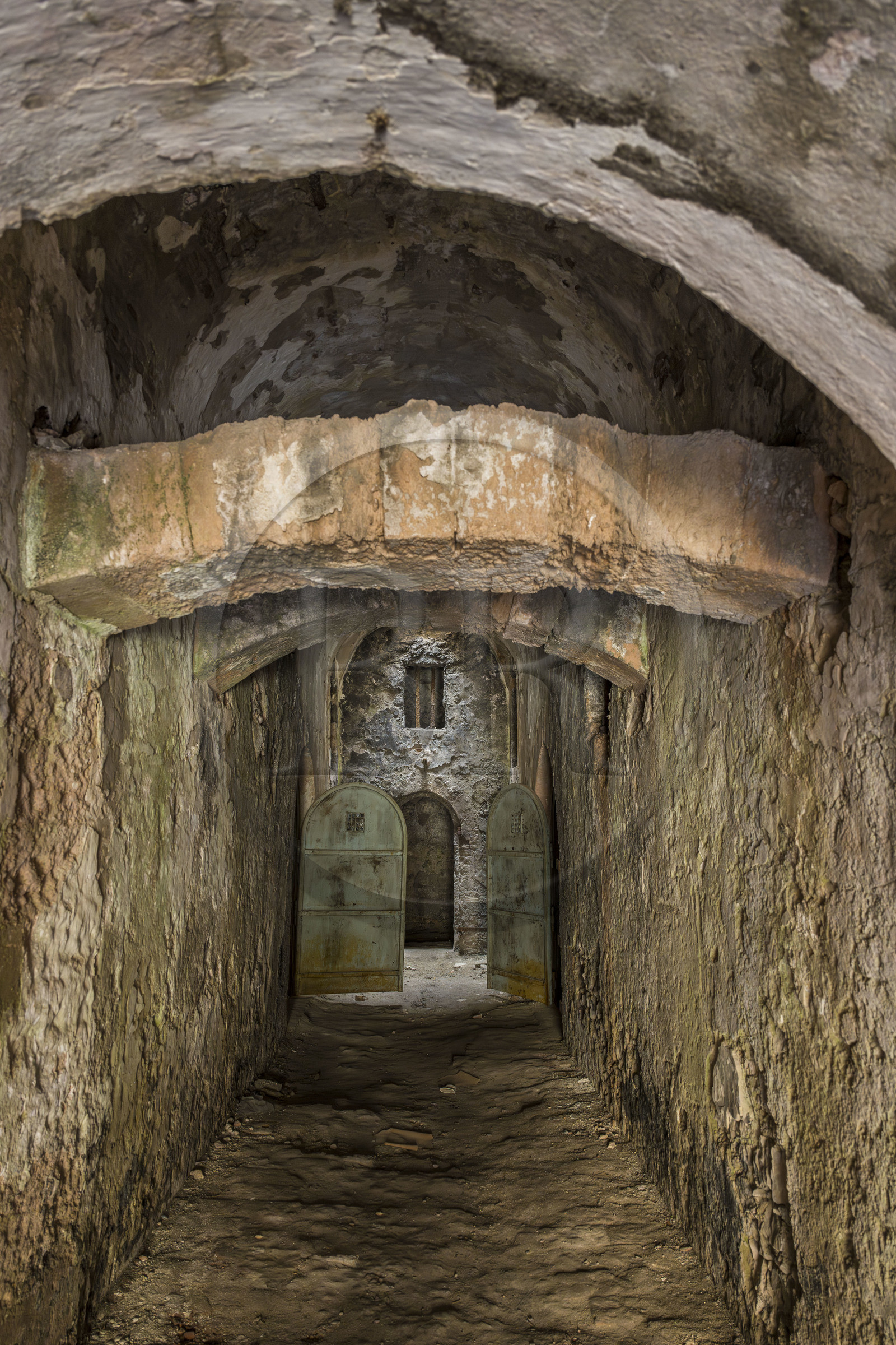 France, Bouches-du-Rhône (13), Marseille, Citadelle de Marseille (Fort Saint-Nicolas, le haut fort appelé fort d’Entrecasteaux), les souterrains