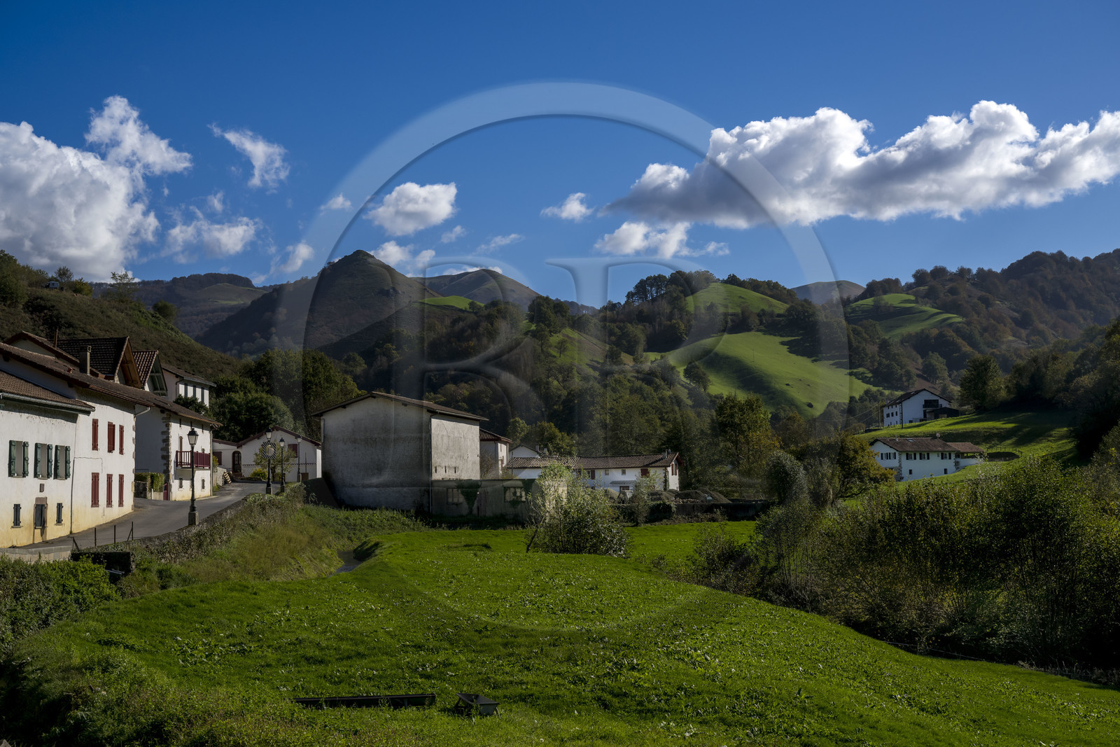 France, Pyrenees Atlantiques, Basque Country, Aldudes valley, the village of Urepel