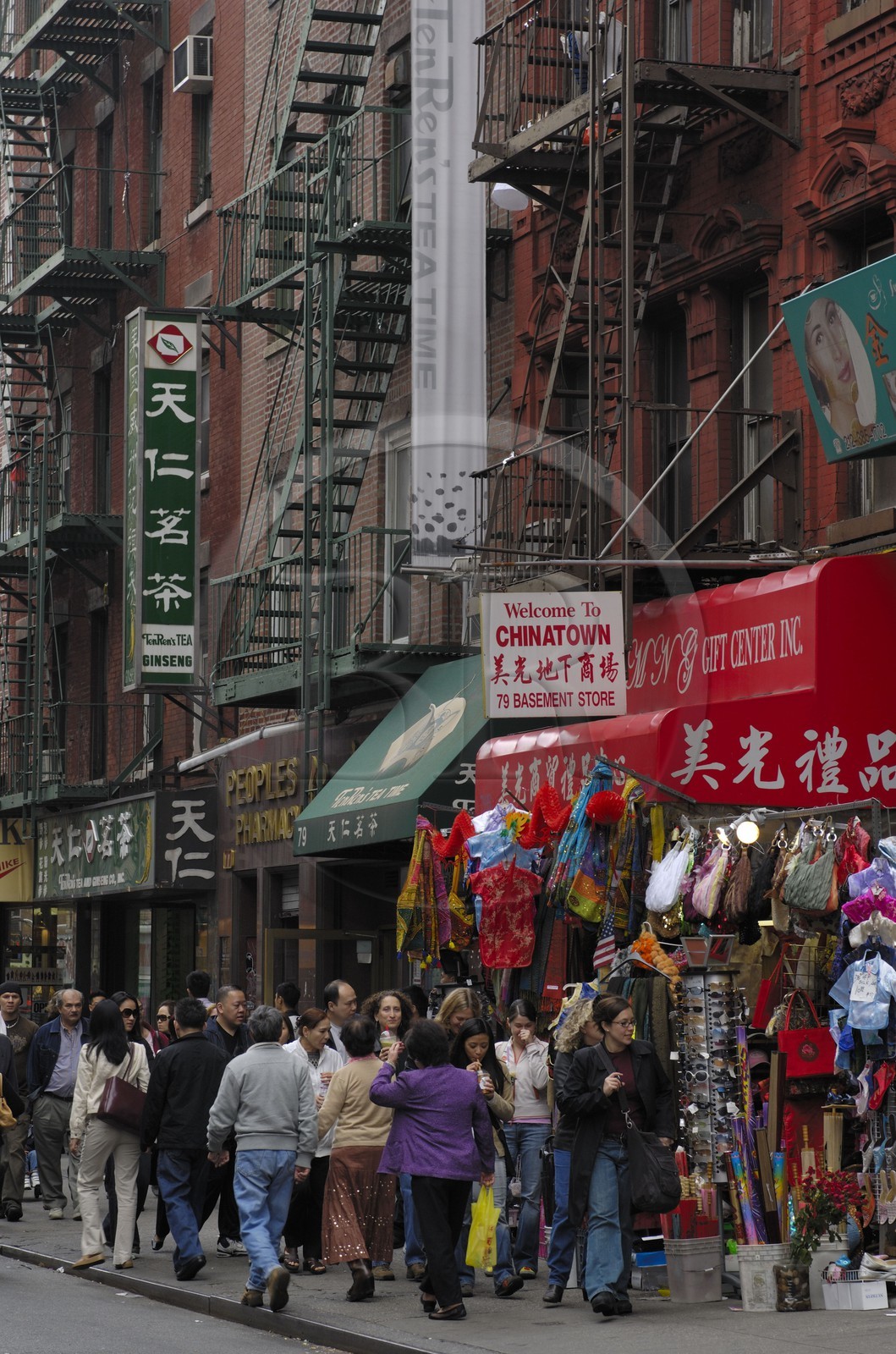 Etats-Unis, New York, Manhattan,  Mott street dans Chinatown