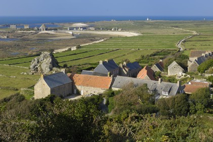 France, Manche (50), Cap de la Hague, le petit port de Goury et le hameau de la Roche