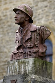 France, Meuse (55), Cunel, bataille de Verdun, monument au morts