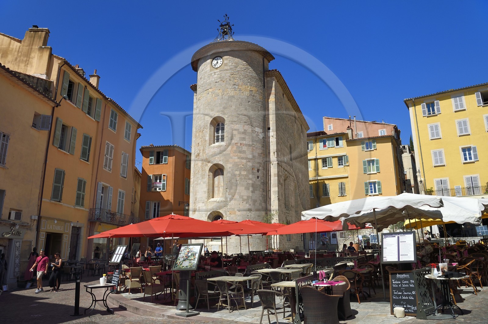 France, Var, Hyeres, place Masillon, Chapelle Saint-Blaise also called Templars Tower (12th century)