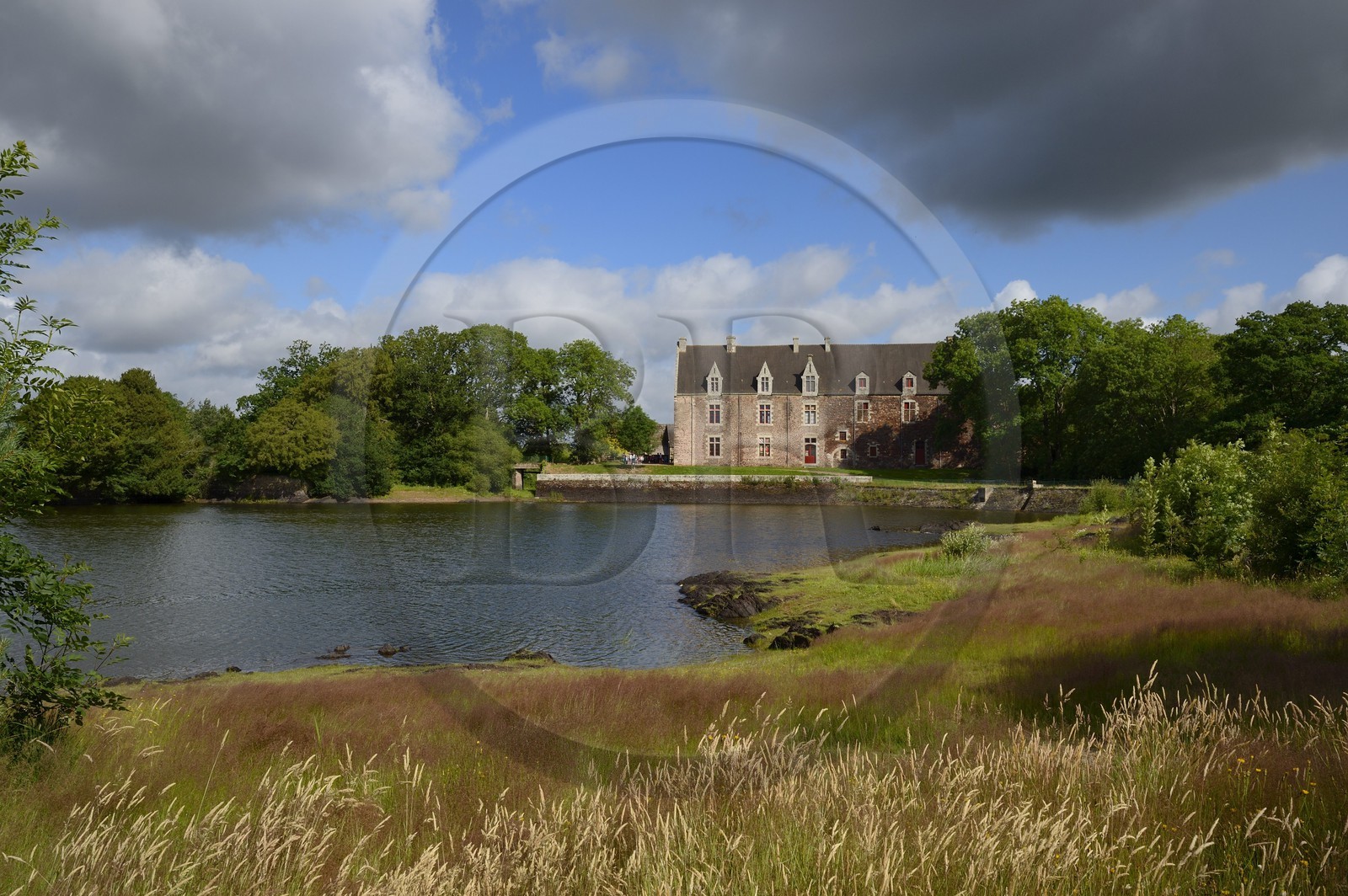 France, Morbihan, forest of Broceliande, Concoret, the castle of Comper which houses exhibits of the Center of the Arthurian fantasy