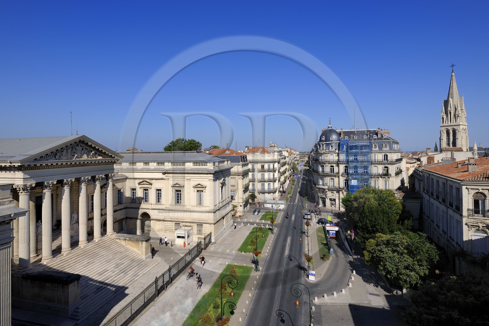 France, Hérault (34), Montpellier, l'Ecusson, le Palais de Justice sur la rue Foch