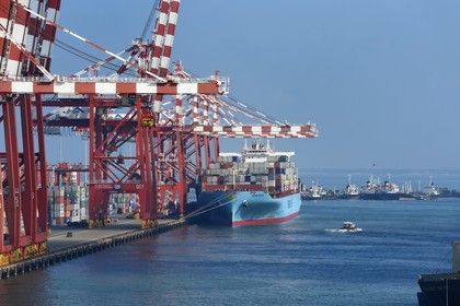 Sri Lanka, province de l'ouest, district de Colombo, Colombo, le port de commerce