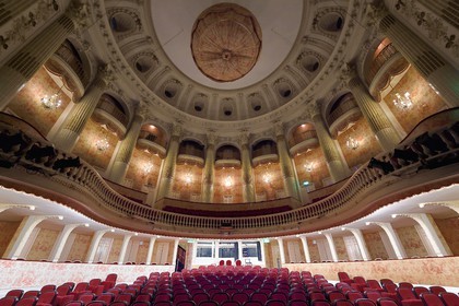 France, Calvados (14), Pays d'Auge, Deauville, le théatre à l’italienne du Casino Barriere de Deauville