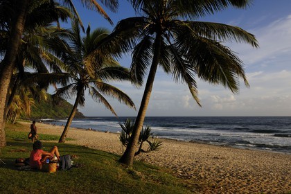 France, île de la Réunion, la côte sud, plage de Grande-Anse