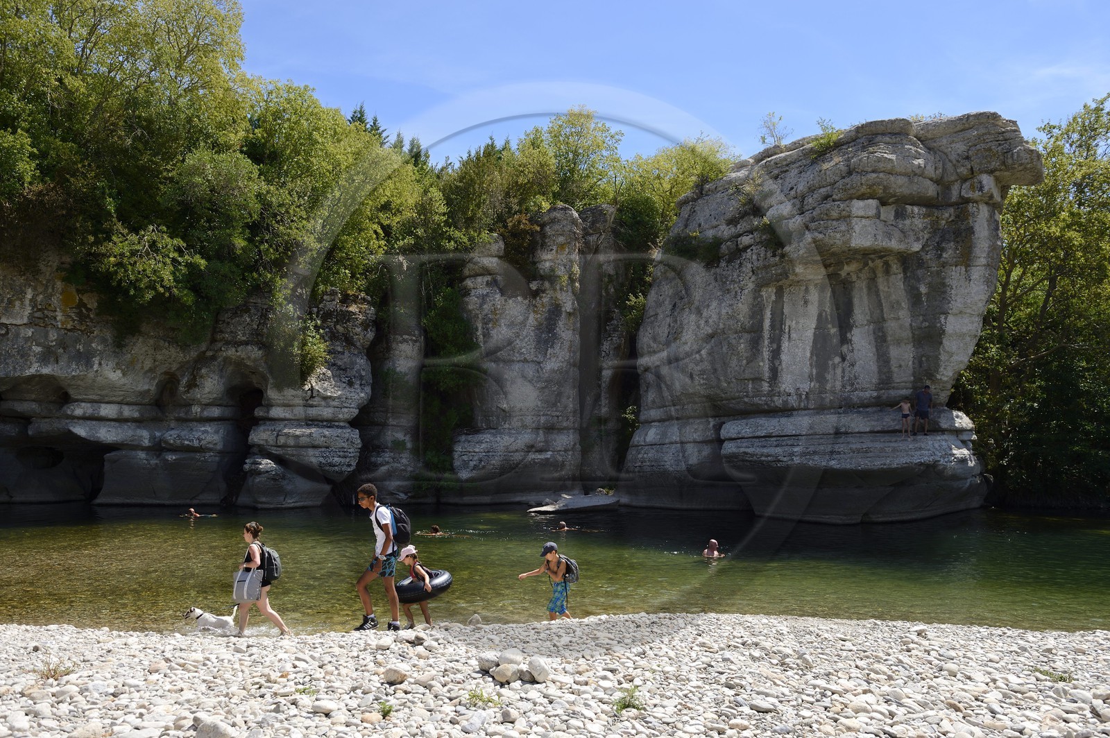France, Ardèche (07), Gorges de l'Ardèche, Labeaume, gorges de la rivière La Beaume