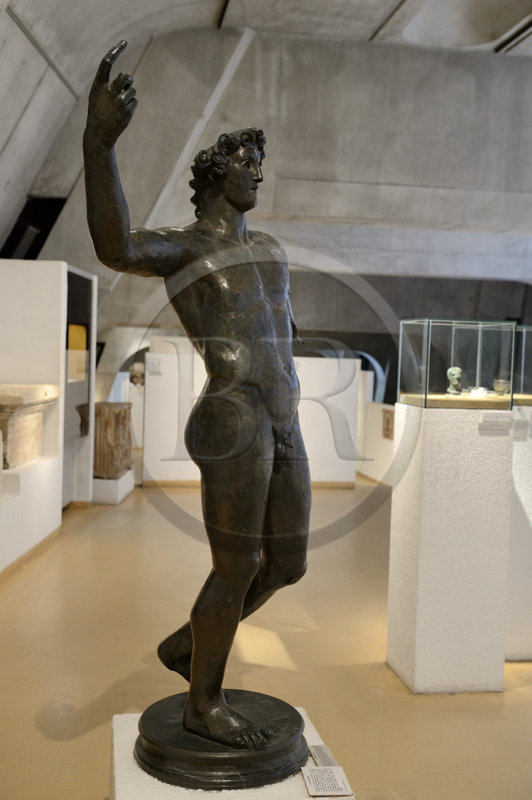 France, Rhone, Lyon, historical site listed as World Heritage by UNESCO, colline de Fourviere, Gallo-Roman Museum of Fourvière built by the architect Bernard Zehrfuss