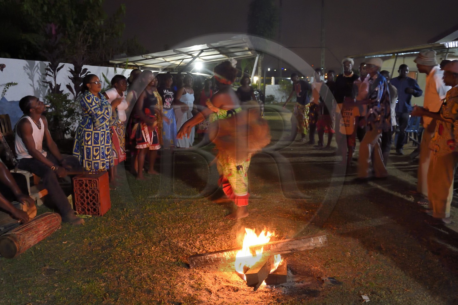 Gabon, Libreville, traditional dances at a wedding