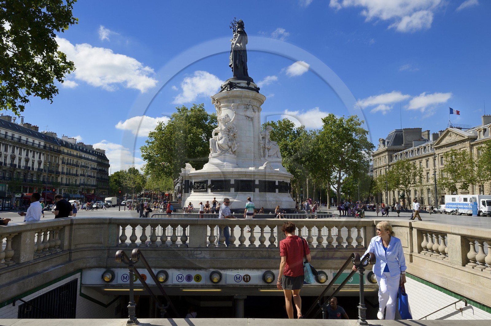 France, Paris (75), place de la République