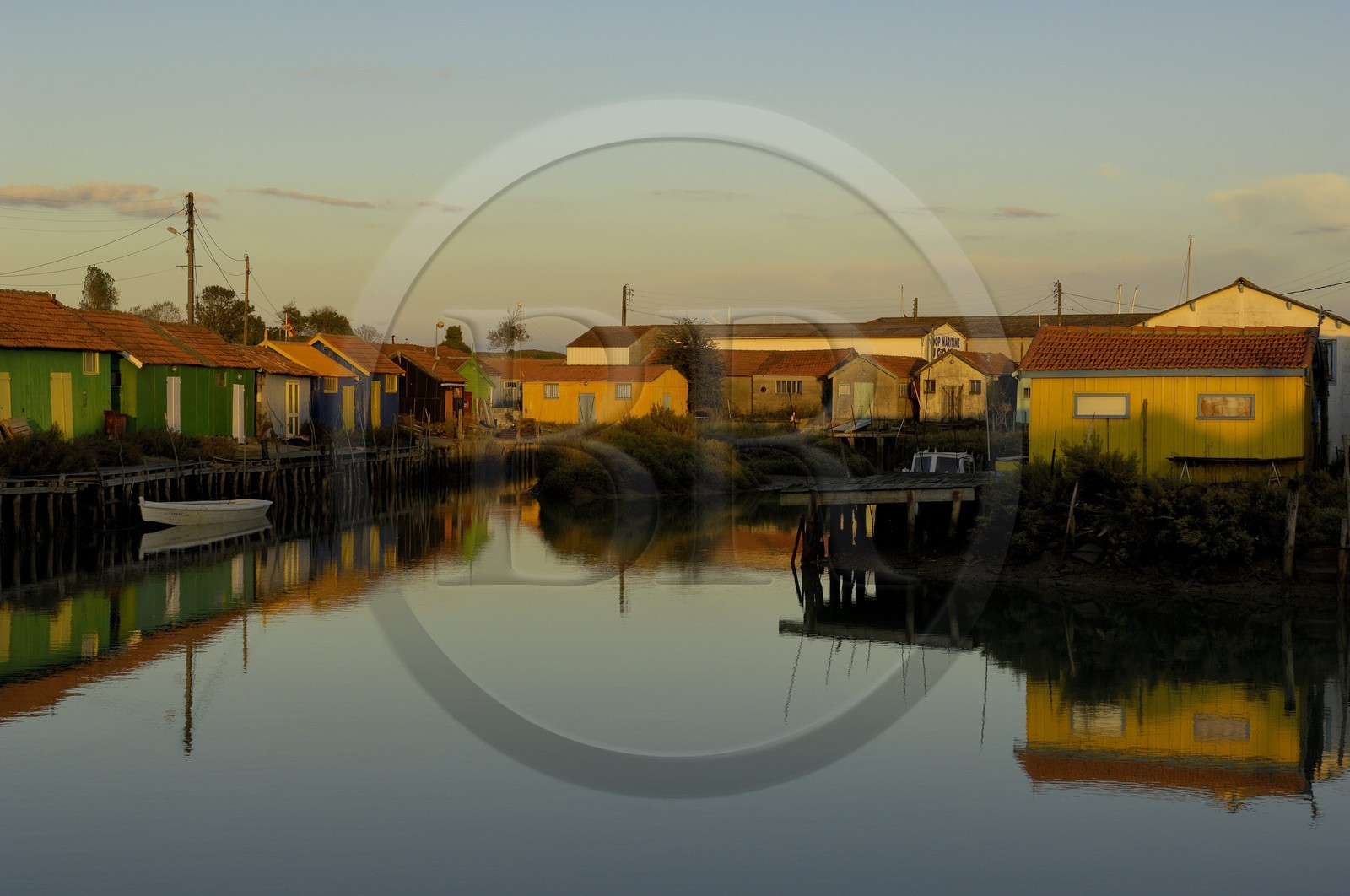France, Charente-Maritime (17), Ile d'Oléron, Le Château d'Oléron, cabanes d'ostréiculteurs