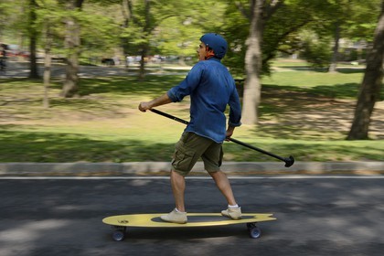 Etats-Unis, New York, Manhattan, Central Park, skating