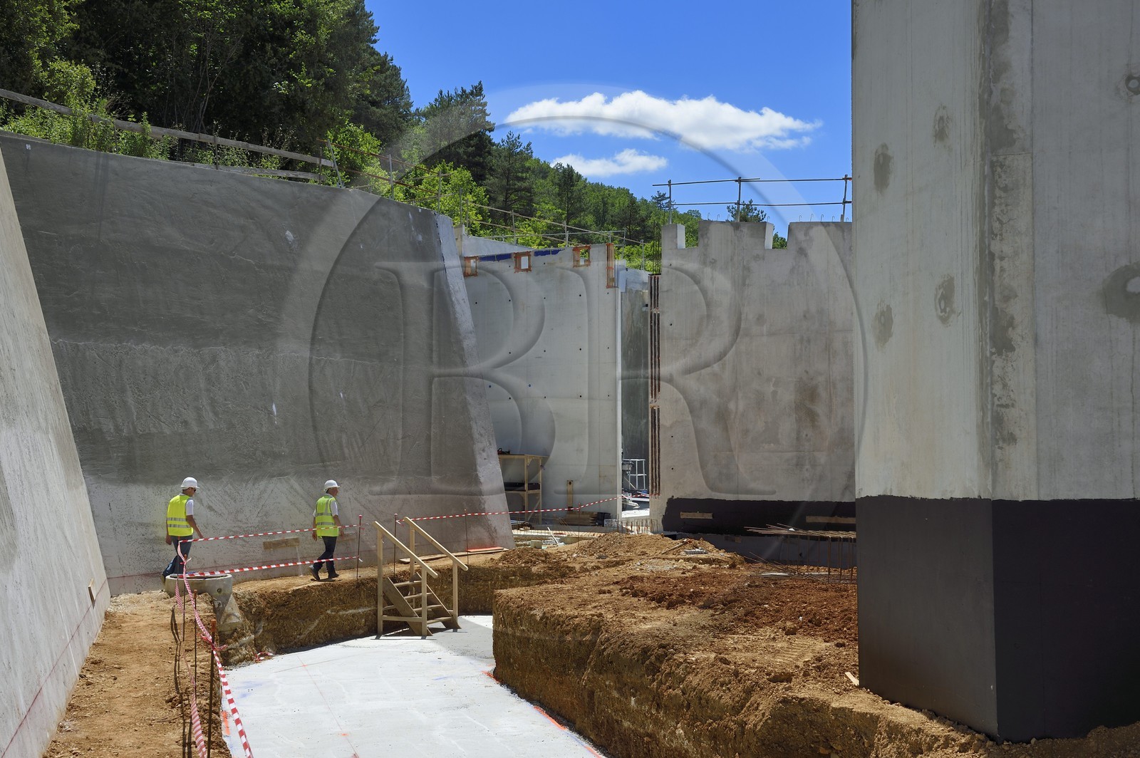 France, Dordogne (24), Montignac, chantier du futur Centre International de l'Art pariétal de Montignac-Lascaux (Lascaux 4)