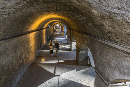 France, Bouches-du-Rhône (13), Arles, galeries des cryptoportiques, fondations du Forum romain (Ier siècle av. J-C), classés Patrimoine Mondial de l'UNESCO