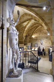 France, Meuse (55), Bar-le-Duc, Chateau des ducs de Bar abritant le Musée barrois avec un moulage du Squelette par le sculpteur Ligier Richier (XVIème siècle)