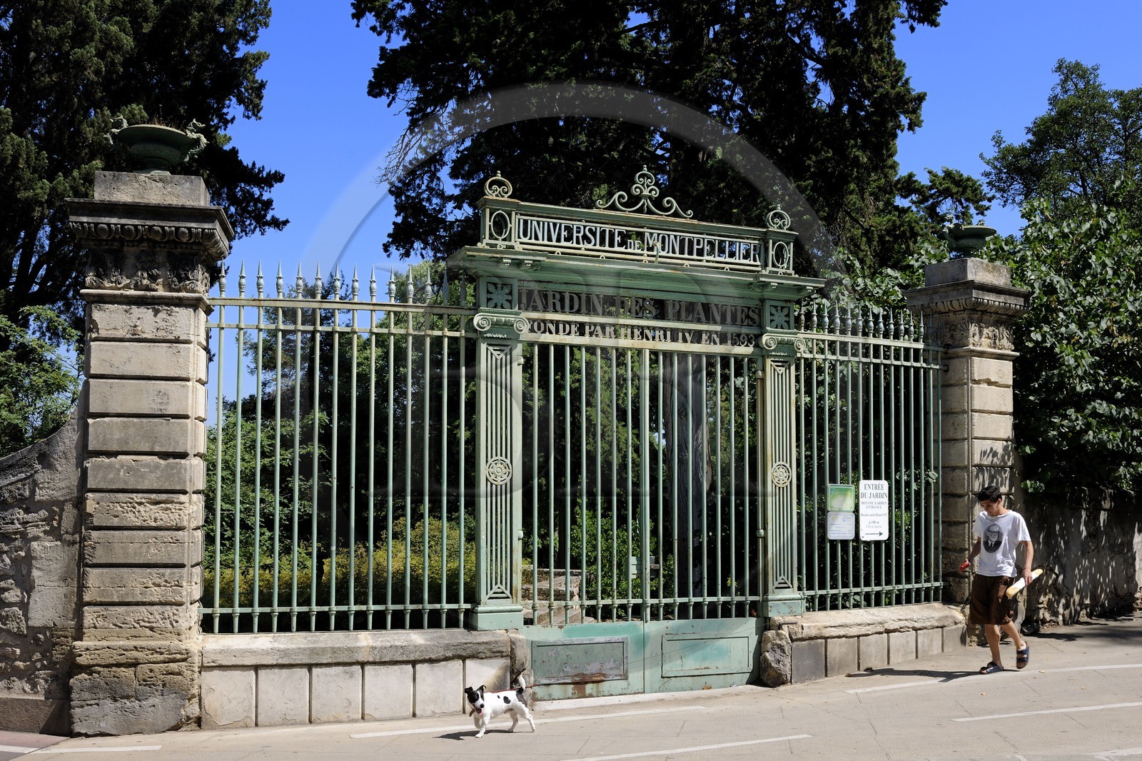 France, Hérault (34), Montpellier, ancienne entrée du Jardin des Plantes