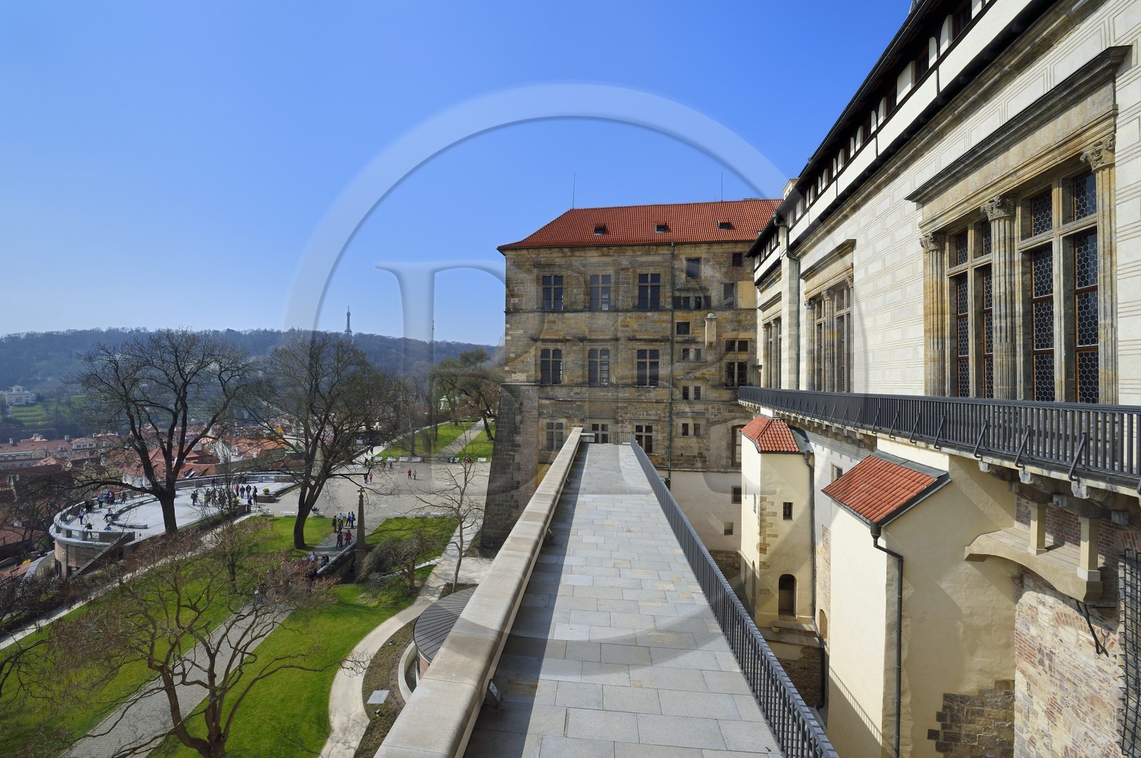 Czech Republic, Prague, Hradcany (Castle district), the royal castle and garden