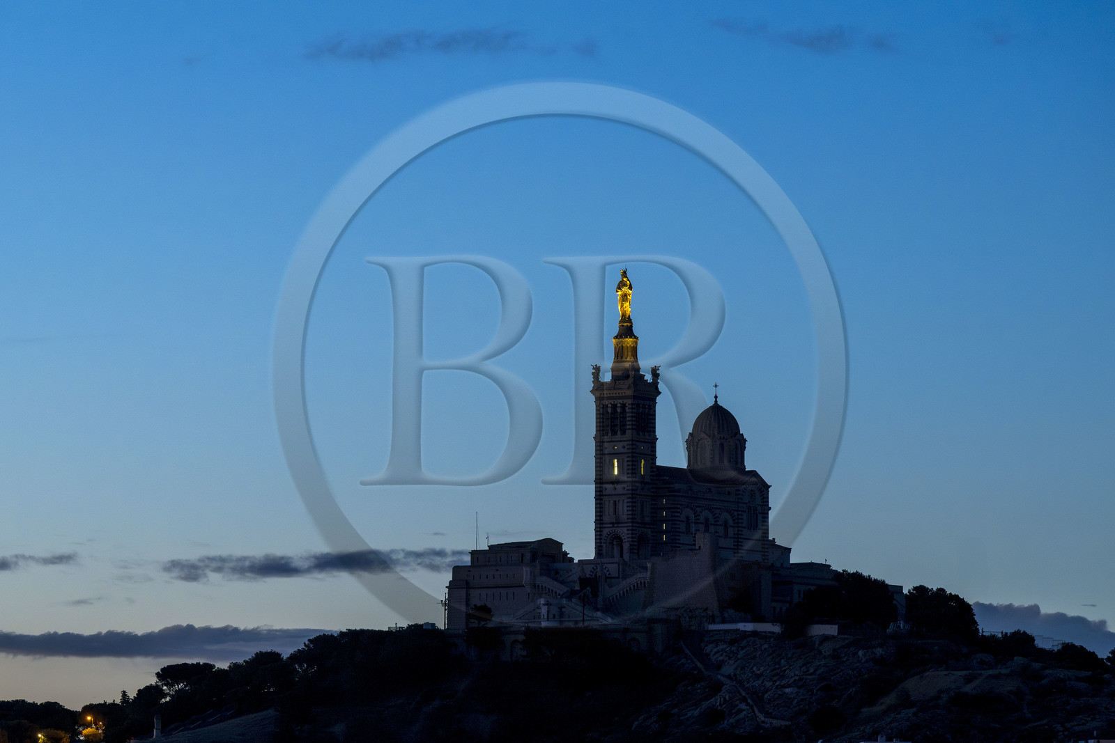 France, Bouches-du-Rhône (13), Marseille, basilique Notre-Dame de la Garde