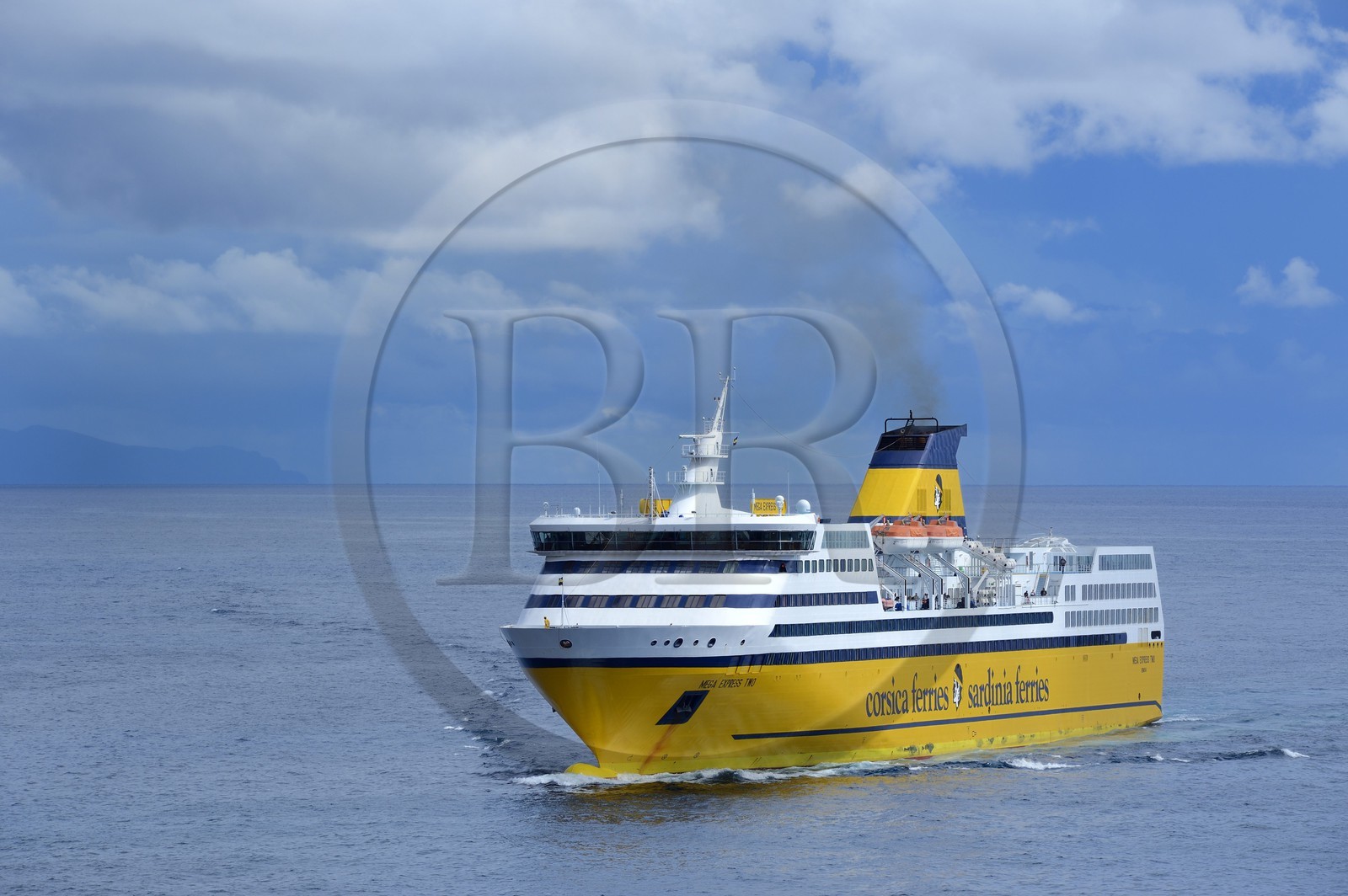 France, Haute Corse, Bastia, arrival at the port of the Corsica Ferries ferry