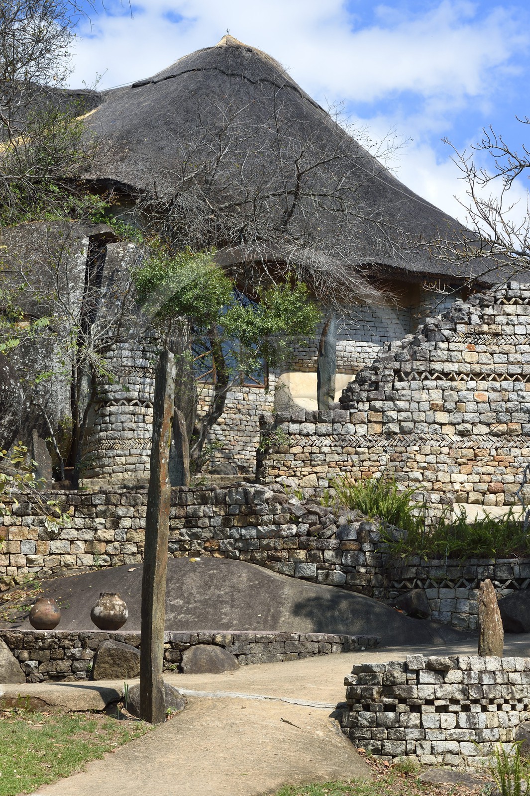 Zimbabwe, Masvingo province, the Lodge at the Ancient City on the edge of the archaeological site of Great Zimbabwe