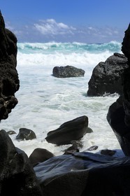 France, île de la Réunion, la côte sud, plage de Grand-Anse