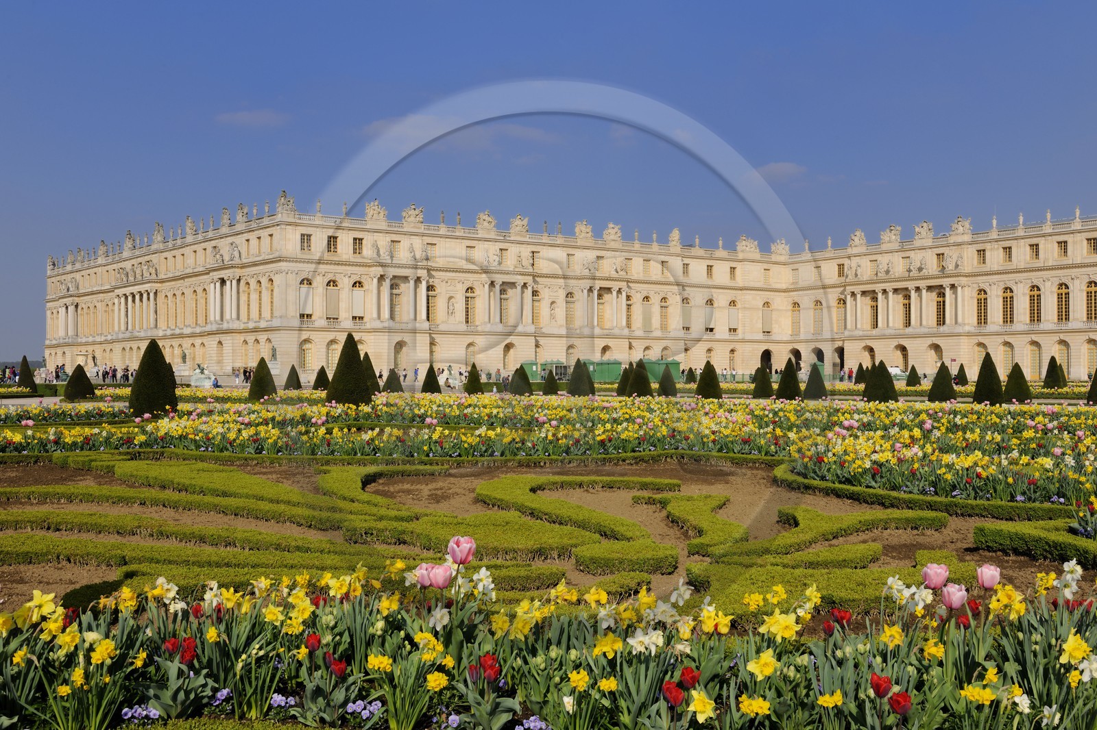 France, Yvelines (78), parc du château de Versailles, classé Patrimoine Mondial de l'UNESCO, parterre du Midi