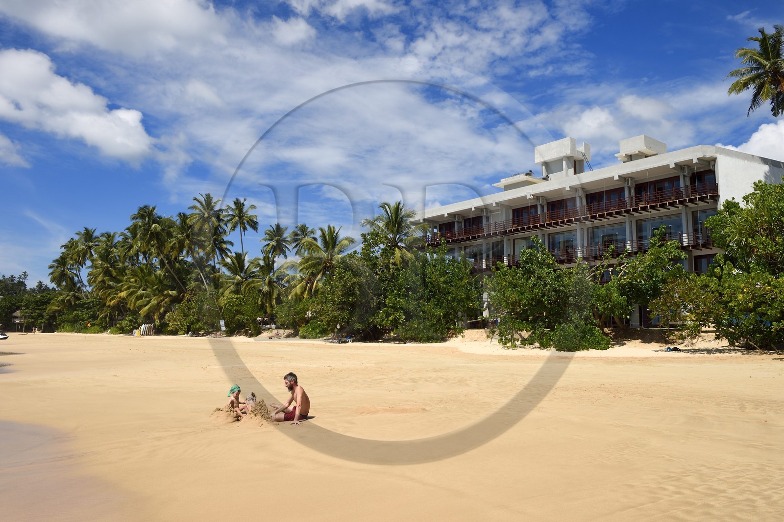 Sri Lanka, Province du Sud, Weligama, plage de Mirissa, Paradise Beach Club hotel