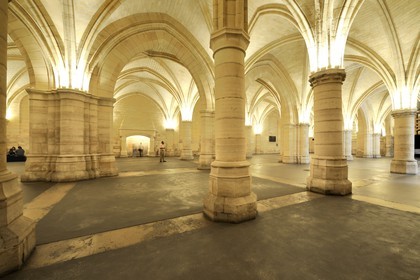 France, Paris (75), Ile de la Cité, la Conciergerie dans le Palais de Justice, la salle des Gens d'armes (1302)