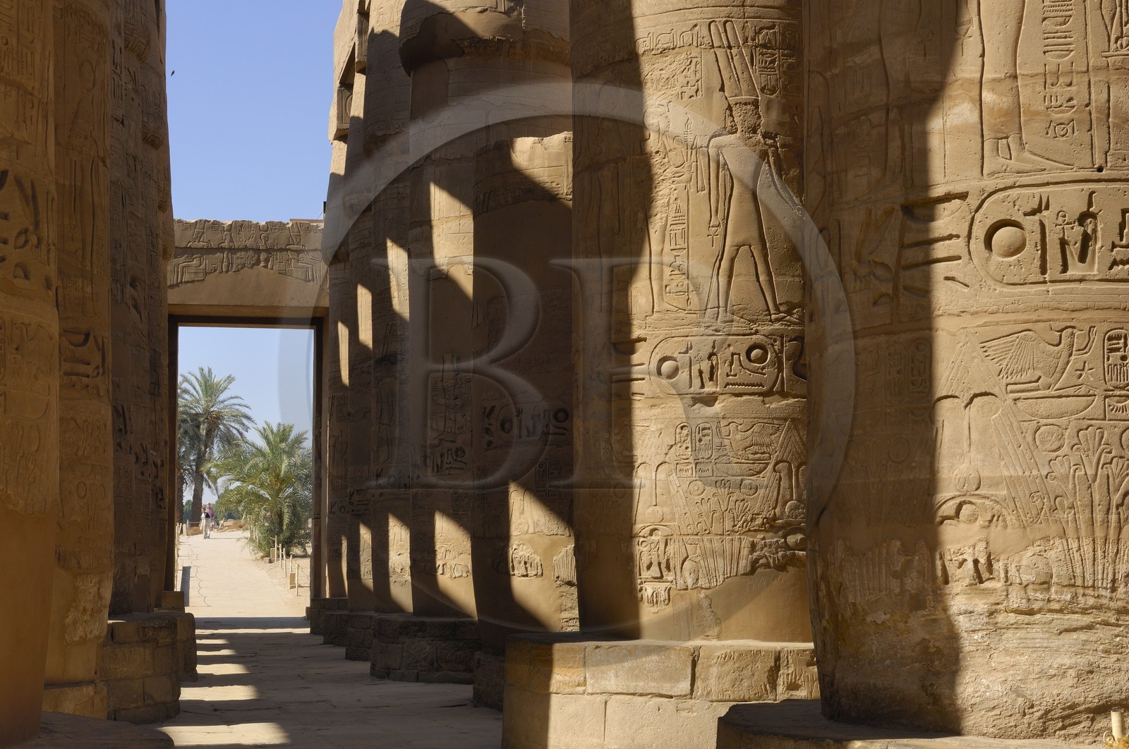 Egypt, Upper Egypt, Nile Valley, Luxor, Karnak Temple listed as World Heritage by UNESCO, Great Hall of Pillars