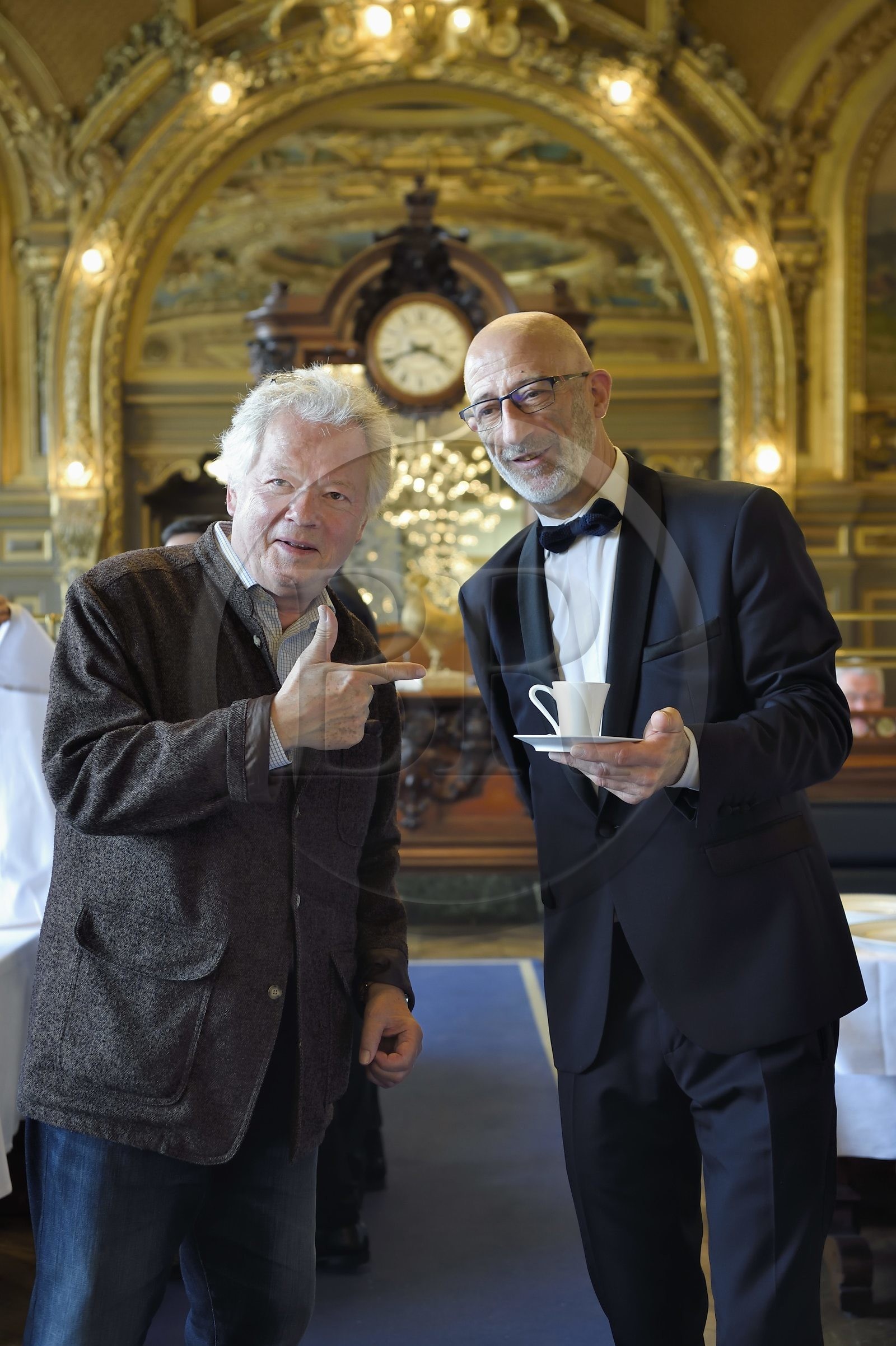 France, Paris, gare de Lyon (train station), restaurant Le Train bleu, Gilles Pudlowski