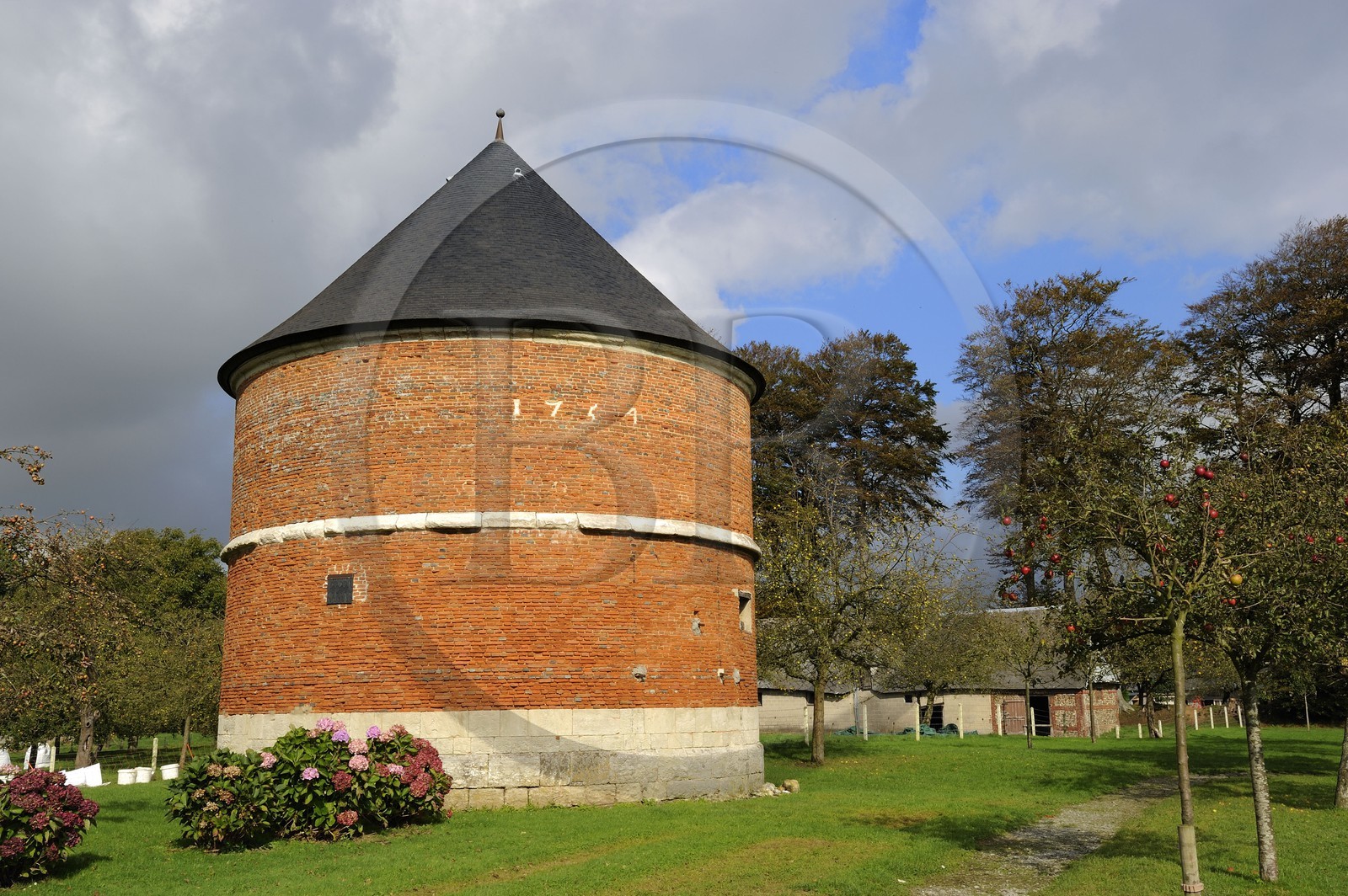 France, Seine-Maritime, Bretteville-du-Grand-Caux, Clos masure, a typical farm of Normandy that houses the Ecomuseum of the Apple and Cider in the farm