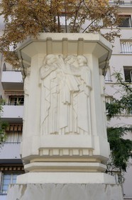 France, Rhone, Villeurbanne, architectural ensemble of the gratte-ciel (skyscrapers) built from 1927 to 1934, place Lazare Goujon