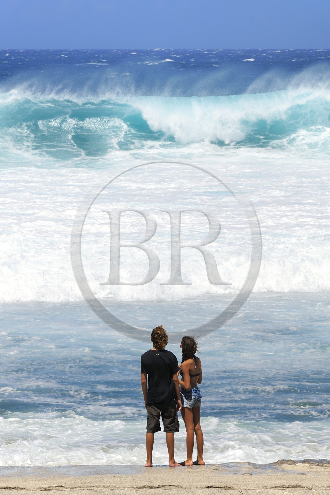 France, île de la Réunion, la côte sud, plage de Grand-Anse