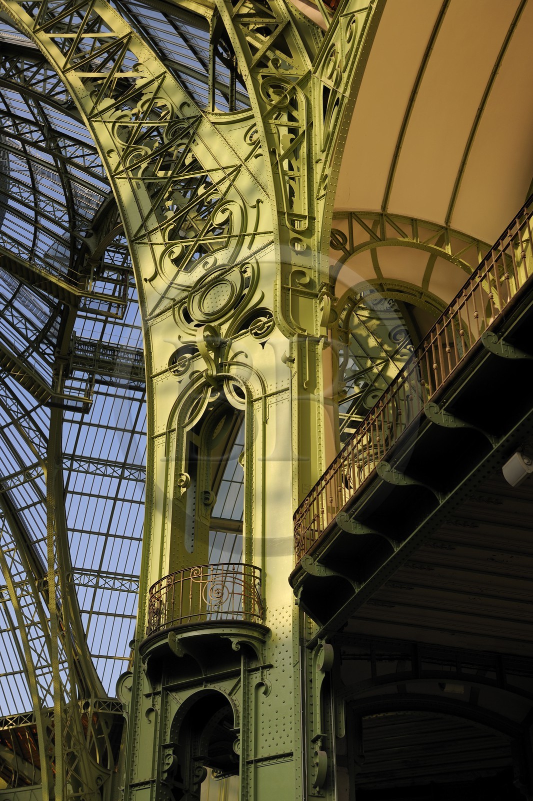 France, Paris (75), le Grand Palais, la coupole vitrée