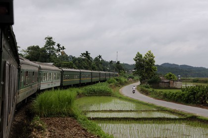 Vietnam, train de jour de Lao Cai à Hanoï