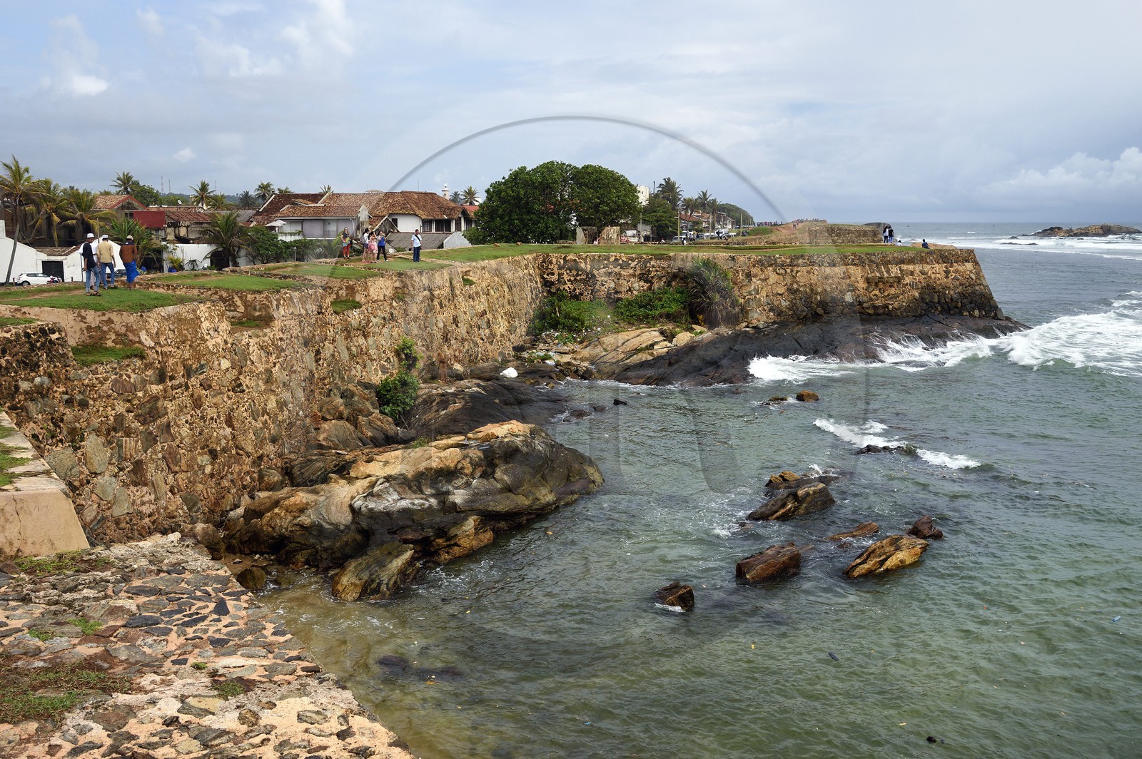 Sri Lanka, Southern Province, Galle Fort, listed as World heritage by UNESCO, maritime ramparts