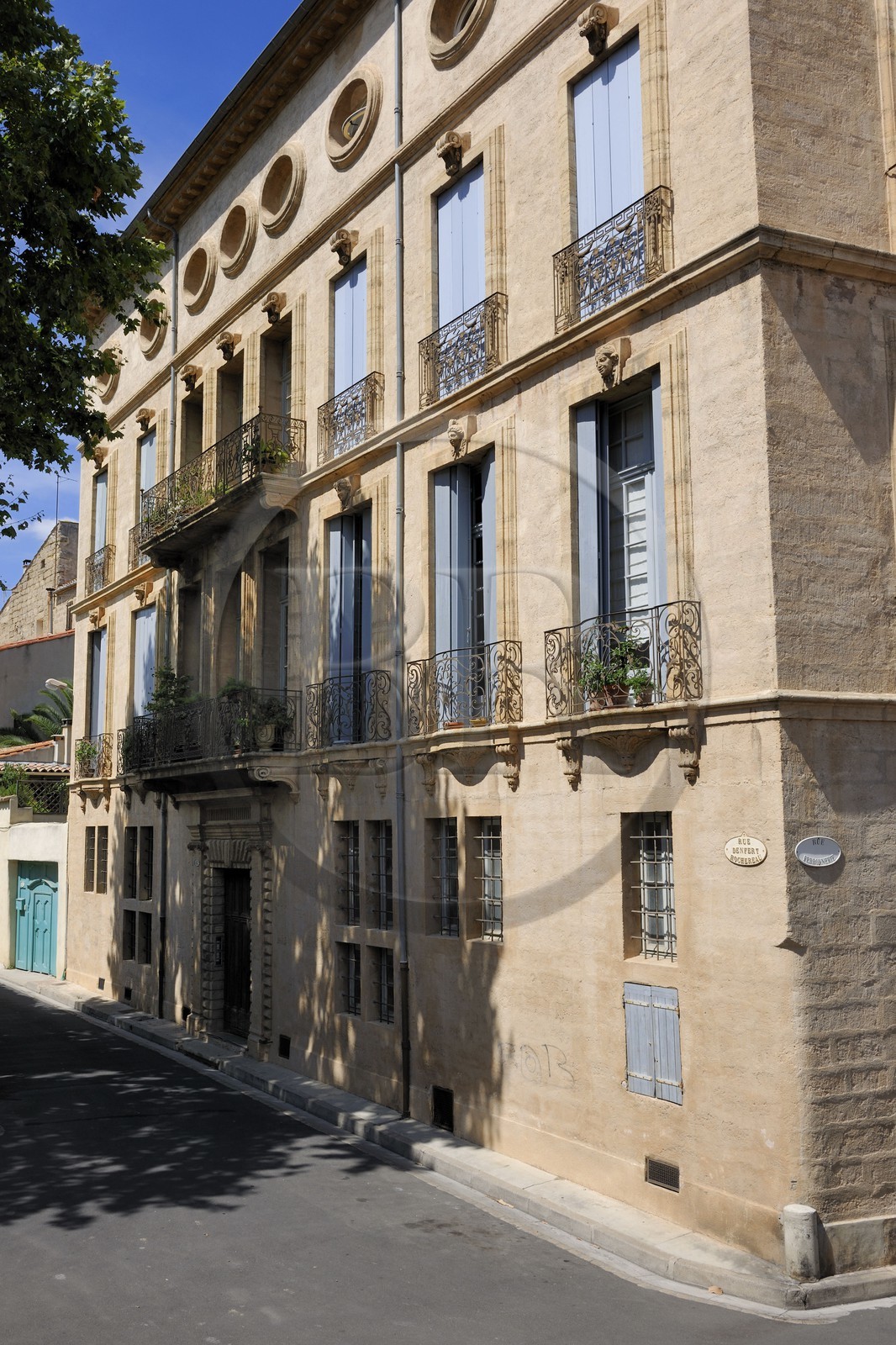 France, Hérault (34), Pézenas, Hôtel de Malibran rue Denfert-Rochereau