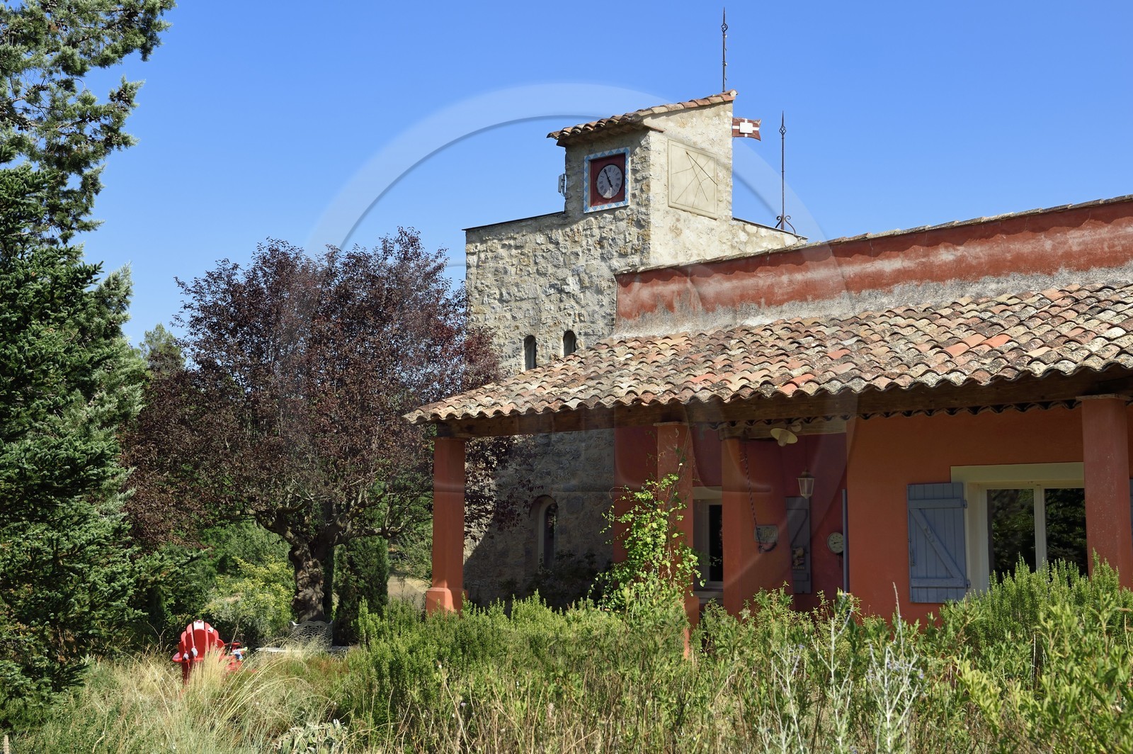 France, Var, Provence Verte (Green Provence), Bras village next to Saint Maximin, Le Peyrourier - une campagne en Provence Bed and Breakfast