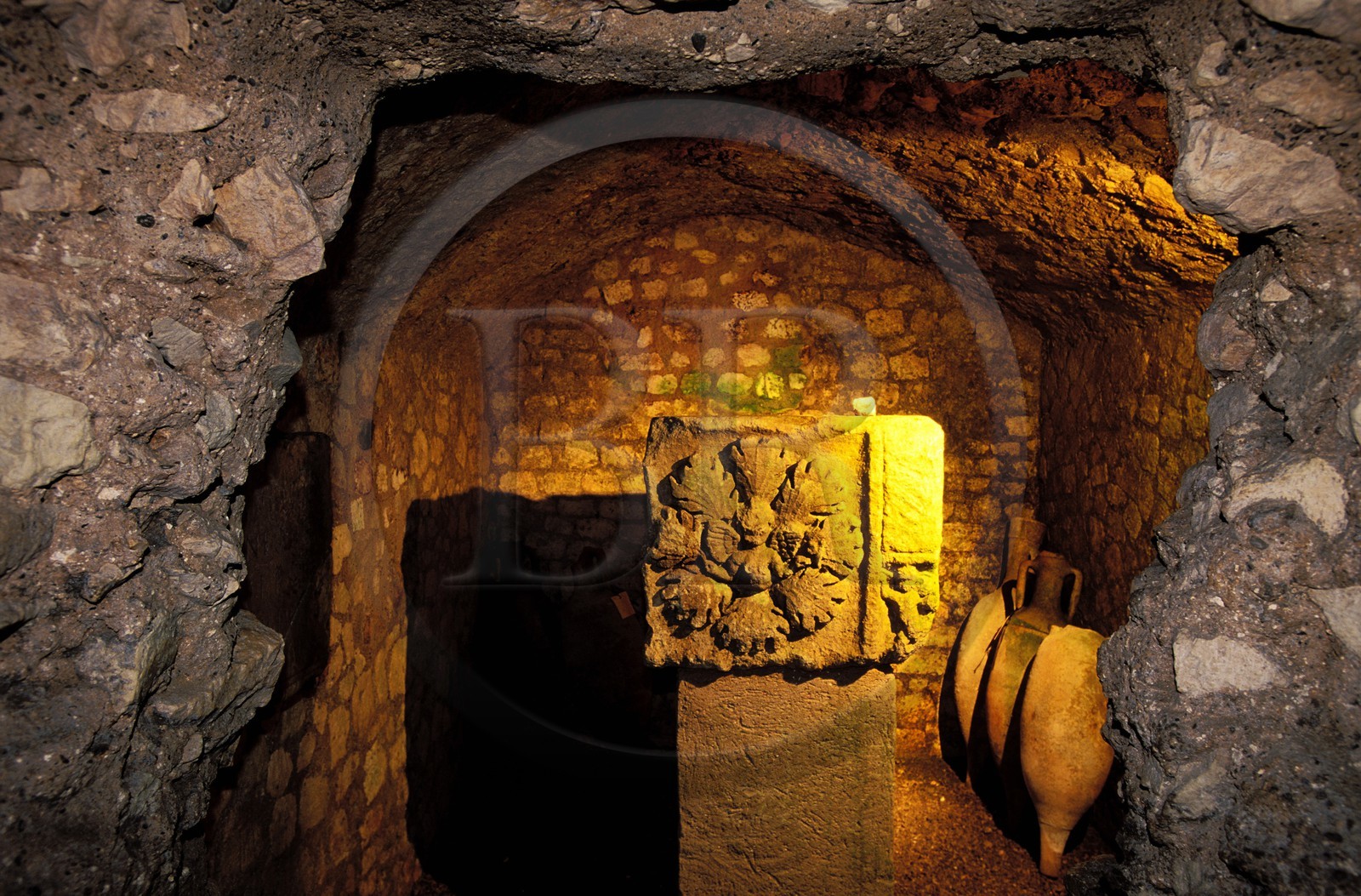 France, Aude (11), Narbonne, l' horreum (entrepôt romain)