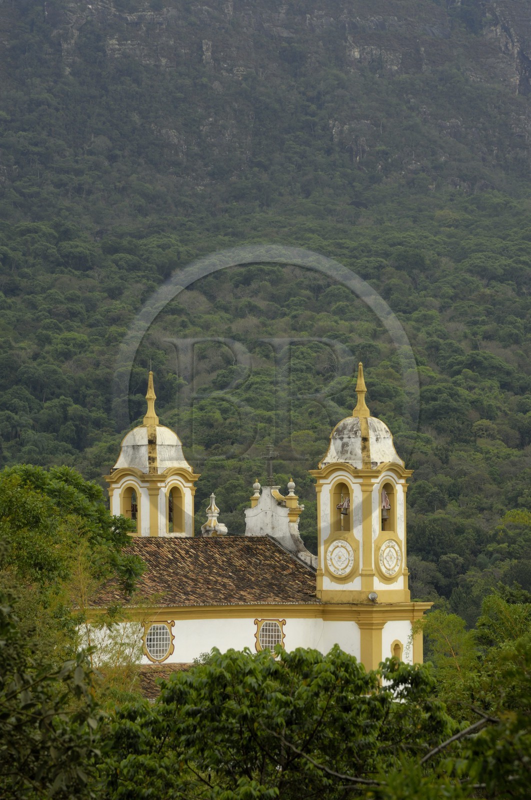 Brésil, état du Minas Gerais, Tirandentes, Matriz de Santo Antonio, église Saint-Antoine (Route de l' or, Estrada Real)