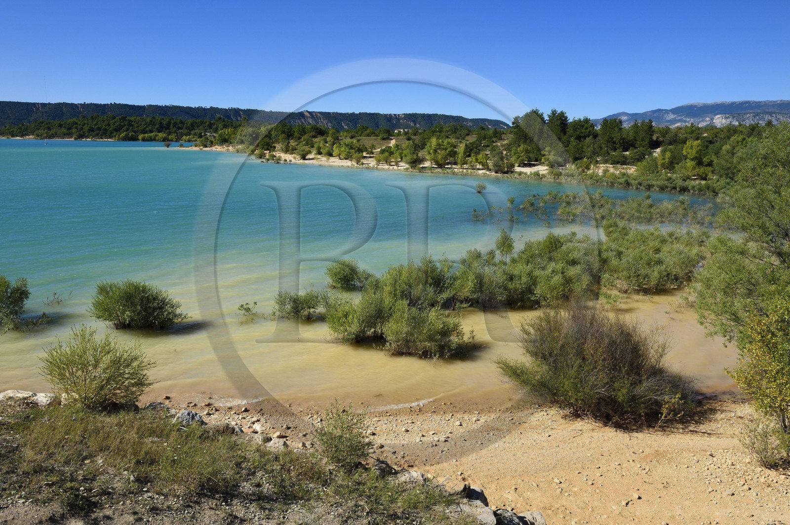 France, Var (83), Parc Naturel Régional du Verdon, lac de Sainte Croix