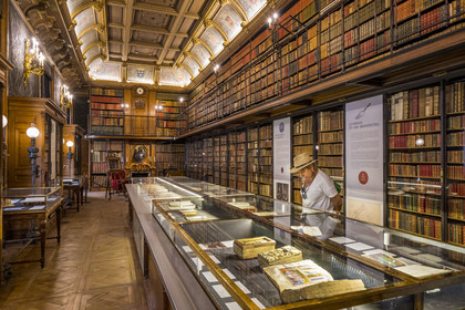 France, Oise (60), Chantilly, le chateau de Chantilly, la bibliothèque (Cabinet des Livres)